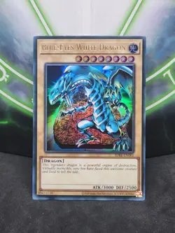 Yugioh Blue-Eyes White Dragon SDBE-EN001 Ultra Rare NM - Image 1