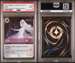 PSA 9 - Elsa Gloves Off 19/P1 - Disney Lorcana D100 Collector's Edition Promo SP - Image 3