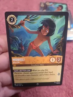 19/204 Mowgli - Man Cub Super Rare Disney Lorcana Set 10 - Image 1
