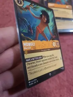 19/204 Mowgli - Man Cub Super Rare Disney Lorcana Set 10 - Image 3