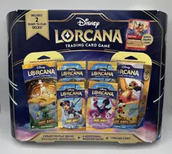Disney Lorcana Costco Inklands Bundle Box Pirate Mickey Mouse Foil Promo New ! - Image 1