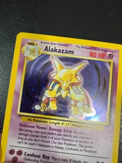 Pokemon WOTC 1999 Base Set Alakazam Rare Holo Vintage Pokemon Card - Image 2