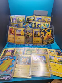 Pokemon 25 Pikachu card LOT - no dupes - Image 1