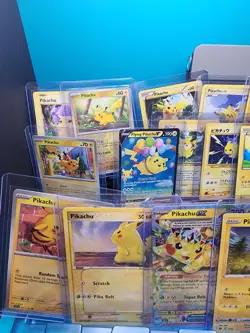 Pokemon 25 Pikachu card LOT - no dupes - Image 2