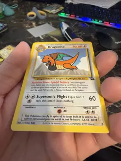 Dragonite 5 WB Movie Promo Stamped Rare Vintage Pokemon Card Black Star Promo - Image 2