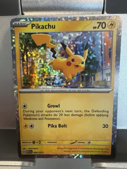 Pikachu 6/15 McDonald's Promos - Holo Promo Pokemon Card - Image 1