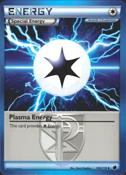 Plasma Energy (Team Plasma) 106/116 Plasma Freeze Lightly Played Pokemon Card - Image 1