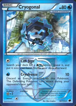 Cryogonal (Team Plasma) 30/116 Plasma Freeze Lightly Played Pokemon Card - Image 1