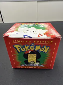 1998 Burger King Pokemon Togepi 23K Gold Plated Card Box Poke Ball SEALED NEW - Image 1