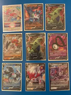 Pokemon TCG - V, VStar Lot of 9 English Cards NM - Image 1