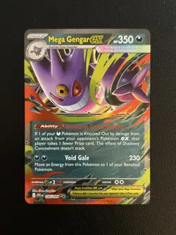 Pokemon TCG Card - Mega Gengar ex 056/094 Double Rare Phantasmal Flames - Image 1
