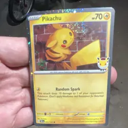 Pokemon Pikachu 051/162 Miscellaneous Cosmo Holo Promo Basic 70 HP English Card - Image 1