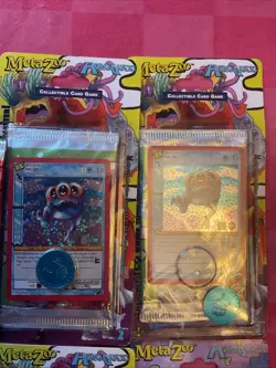 MetaZoo Cryptid Nation collectible card game Packs + Coins Lot of 6 - Image 2