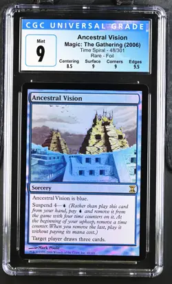 ANCESTRAL VISION Time Spiral Foil Rare CGC 9 MTG [Nostalgium] - Image 1