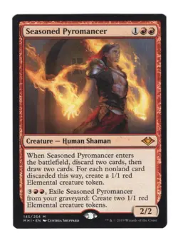 Seasoned Pyromancer, #145, MtG, Modern Horizons, Mythic, Near Mint - Image 1