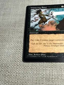 MTG - Withering Boon - LP Light Play - Mirage - Image 2