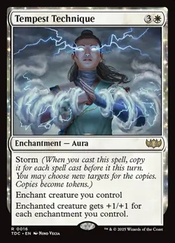 Tempest Technique Commander: Tarkir: Dragonstorm NM MTG Non-Foil - Image 1