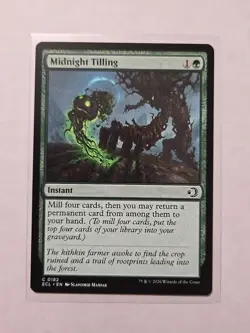 Midnight Tilling - Lorwyn Eclipsed - NM - Common - Instant - Image 1