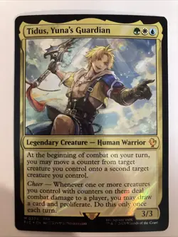 MTG Tidus, Yuna's Guardian (Surge Foil) M Commander: FINAL FANTASY 0224 NM - Image 1
