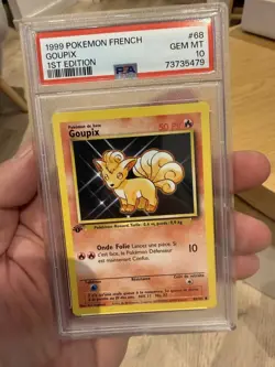 Pokemon francais GOUPIX Set de base 1st Edition 1999/ #68/ PSA10 - Image 1