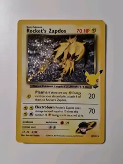 Pokemon Card Rocket's Zapdos 15/132 Gran Festa 25th ENG inglese Near Mint NM - Image 2