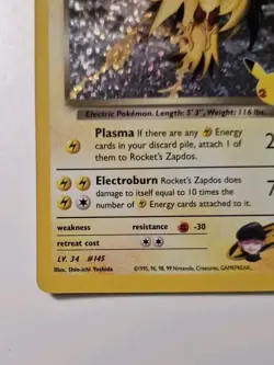 Pokemon Card Rocket's Zapdos 15/132 Gran Festa 25th ENG inglese Near Mint NM - Image 4