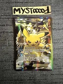 Carte Pokemon Pikachu EX Promo XY124 Francais Occasion - Image 1