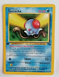 Pokemon Karte Tentacha56/62 Fossil 1. Edition Deutsch NM - Image 1