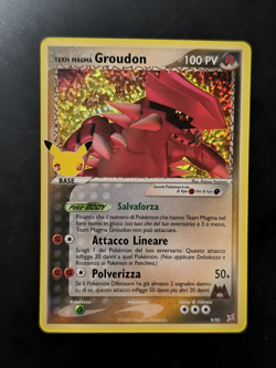 Carta Pokemon TEAM MAGMA GROUDON 9/95 Gran Festa 25° Anniversario Holo ITA NM - Image 1