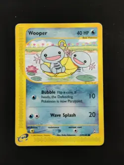Wooper 117/147 - Aquapolis - Pokemon -Played - ENG - Image 1