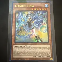 Yu-Gi-Oh! Elfnote Tinia BPRO-EN011 Ultra Rare 1st Edition NM - Image 1