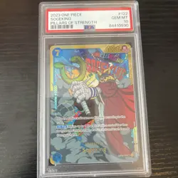 2023 One Piece OP03-122 SEC Sogeking English PSA 10 Gem Mint - Image 1