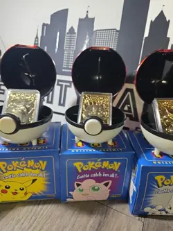 Pokemon 23k Burger King Gold Plated Trading Card Set Blue Box Lot Of 6 - Image 5