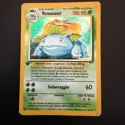 Pokemon Card Venusaur 15/102 Set Base Prima Edizione Holo ITA italiana Poor - Image 1