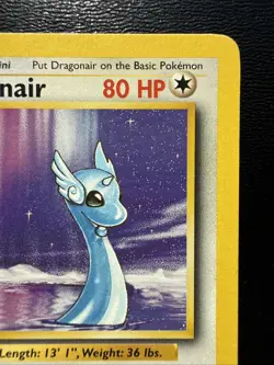 FREE SHIPPING Dragonair 22/130 Rare Pokemon Card 1999 Base Set Non Holo Vintage - Image 3