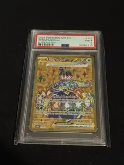 Pokemon TCG Terapagos EX Hyper Rare Card PSA 9 Stellar Crown Gold 173/142 - Image 1