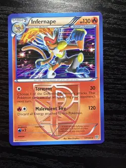 Infernape 17/135 Plasma Storm Holo Rare Pokemon Card - Image 1