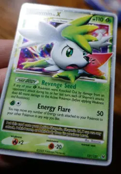 Shaymin LV.X 127/127 Platinum Set Pokemon Card NM - Image 4