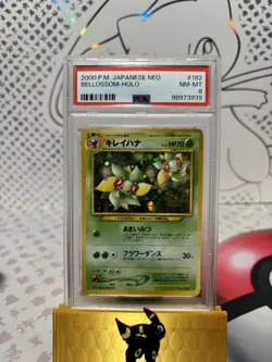 PSA 8 Bellossom Japanese Neo Genesis 182 Holo Pokemon Card - Image 1
