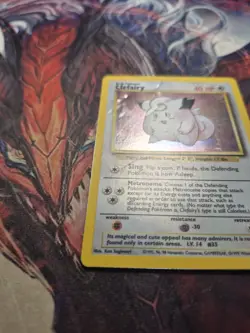 Pokemon TCG Clefairy Base Set Holo Rare Unlimited Card 5/102- HP/DMG - Image 3