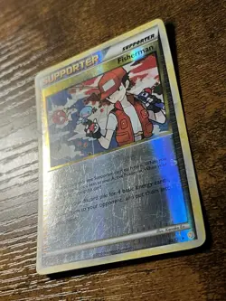 Pokemon TCG Fisherman 92/123 HeartGold SoulSilver Reverse Holo Card - Image 2