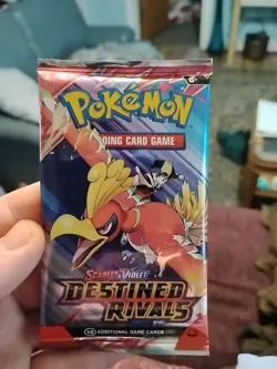 Pokemon Cards Destined Rivals Pack Still Sealed Bought From Temu - Image 1