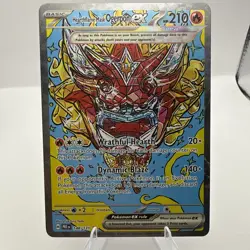 Hearthflame Mask Ogerpon EX Prismatic Evolutions Holo Pokemon TCG Card 148/131 - Image 1