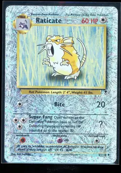 Pokemon TCG Raticate 61/110 Legendary Collection Reverse Holo 2002 Card MP - Image 1