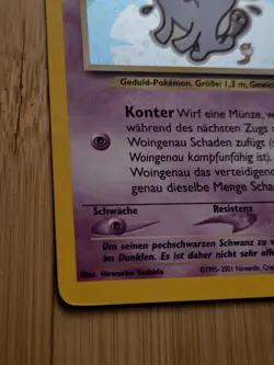 Wobbuffet 16/75 Holo German (Woingenau) Pokemon Card Neo Discovery Vintage LP - Image 5