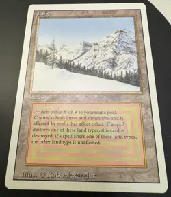 Taiga (English) Dual Land - Magic The Gathering (MTG Revised Edition) - Image 3