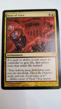 MTG - Rain of Gore - Dissension - LP - Rare - Magic the Gathering - Image 2