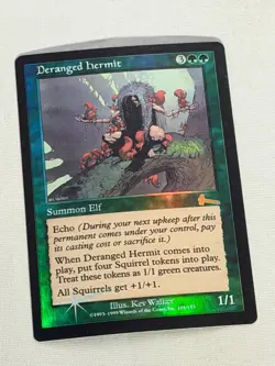 MTG FOIL Deranged Hermit Urza's Legacy Magic the Gathering - Image 1
