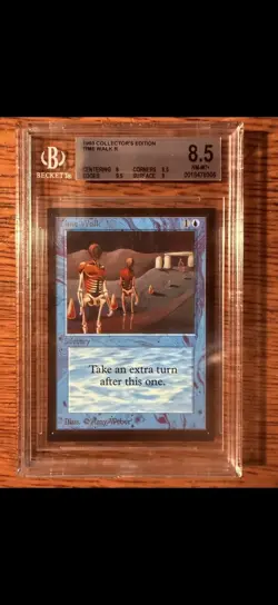 Time Walk Magic The Gathering Collectors Edition BGS 8.5 NM Power 9 MTG - Image 1