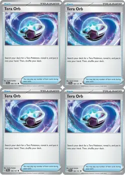 [4x Playset] Tera Orb 189/191 Sv08: Surging Sparks Pokemon TCG - Image 1